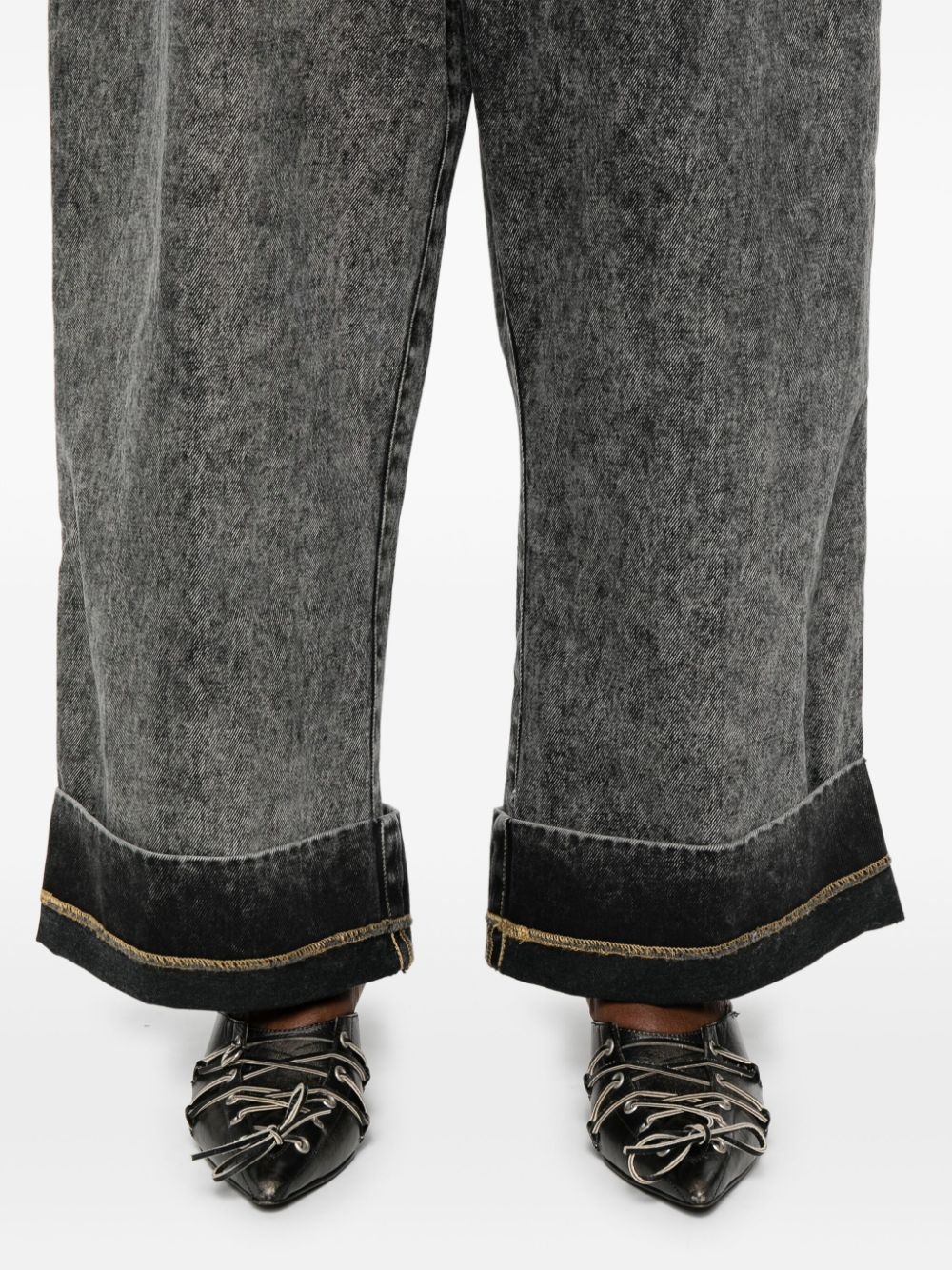wide-leg jeans - 5