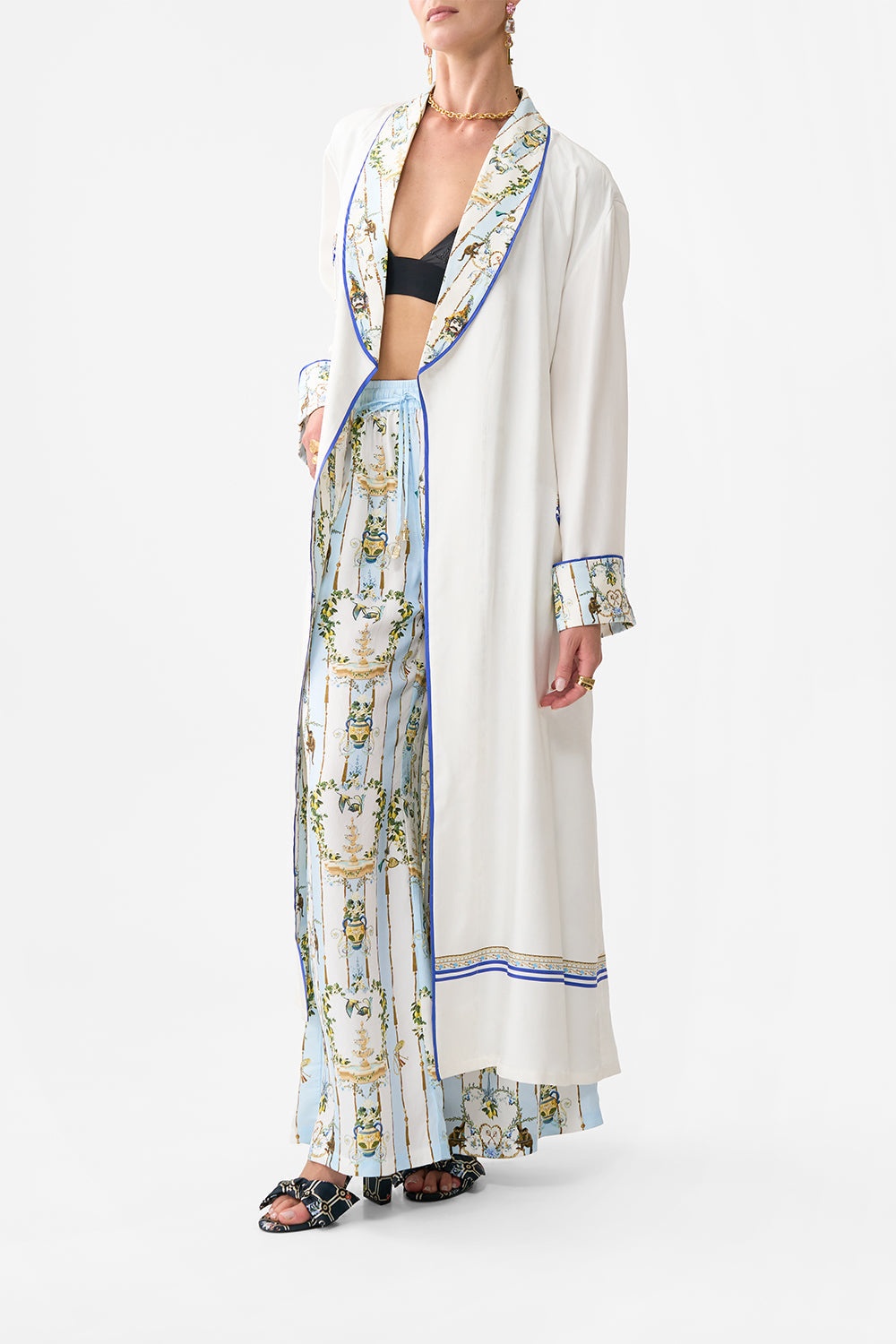 LONG ROBE WITH TIE - 4
