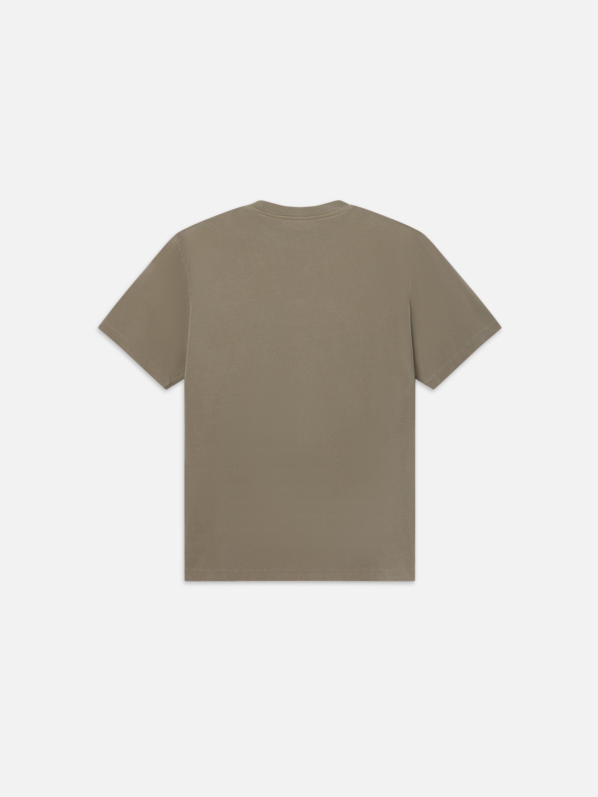 Relaxed Tee in Light Olive - 3