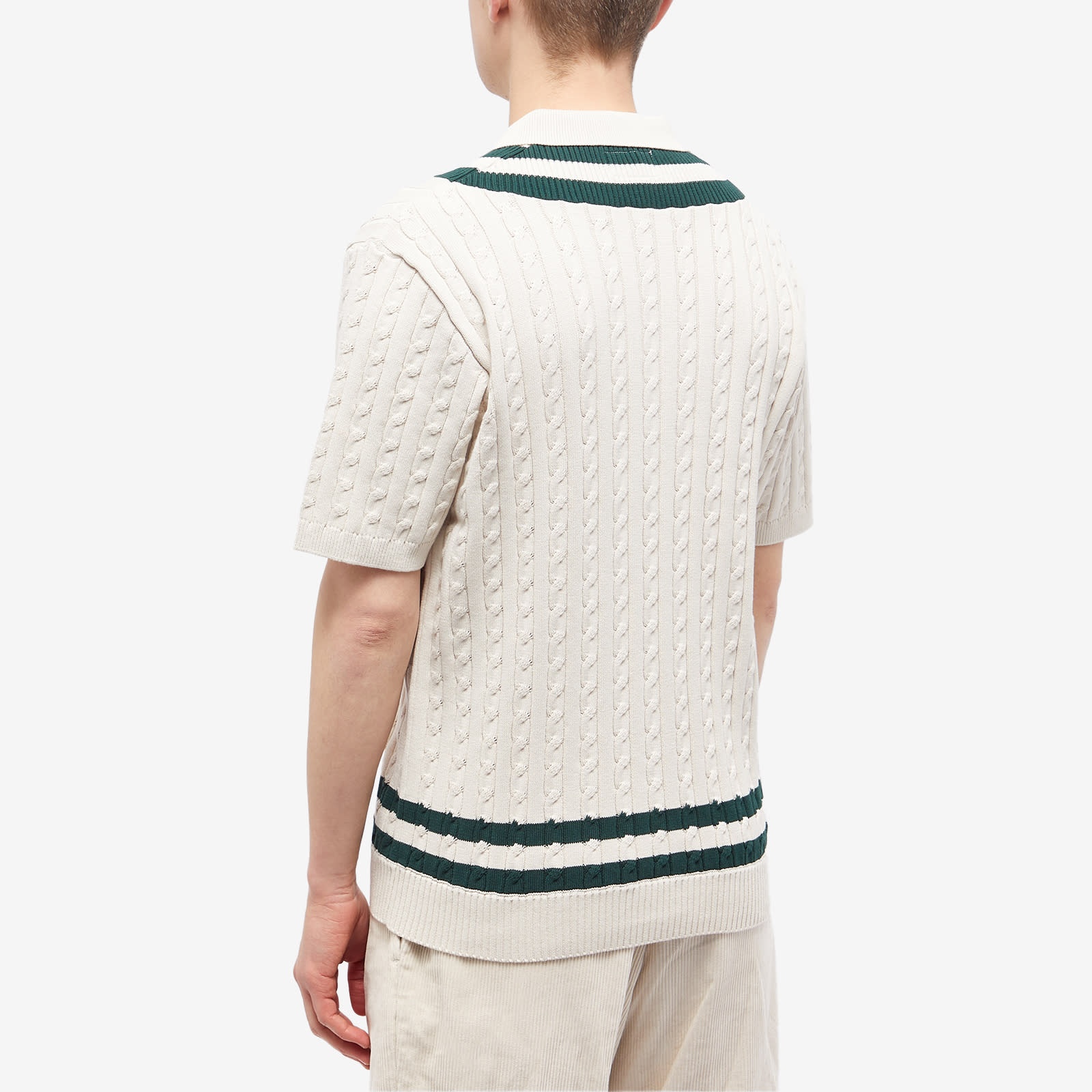 END. x Beams Plus 'Ivy League' Cricket Knit Polo - 3