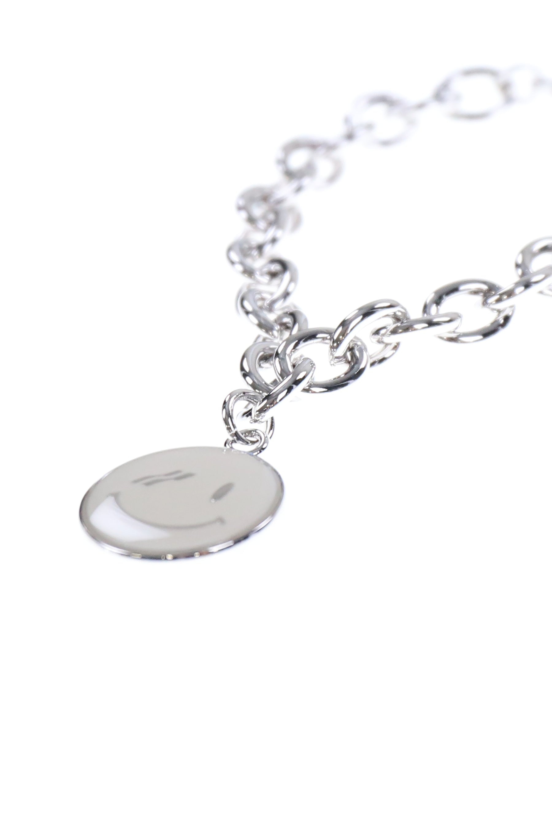 SMILEY CHAIN BRACELET / SIL - 2