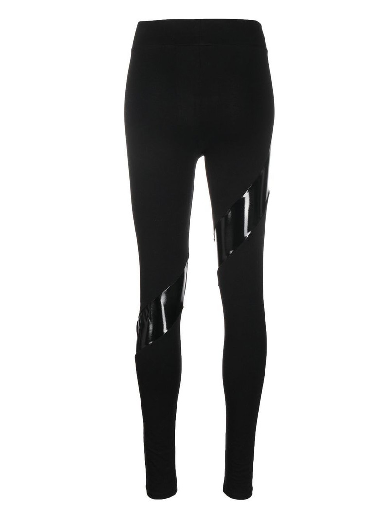 PHILIPP PLEIN tape-detail stretch leggings outlook