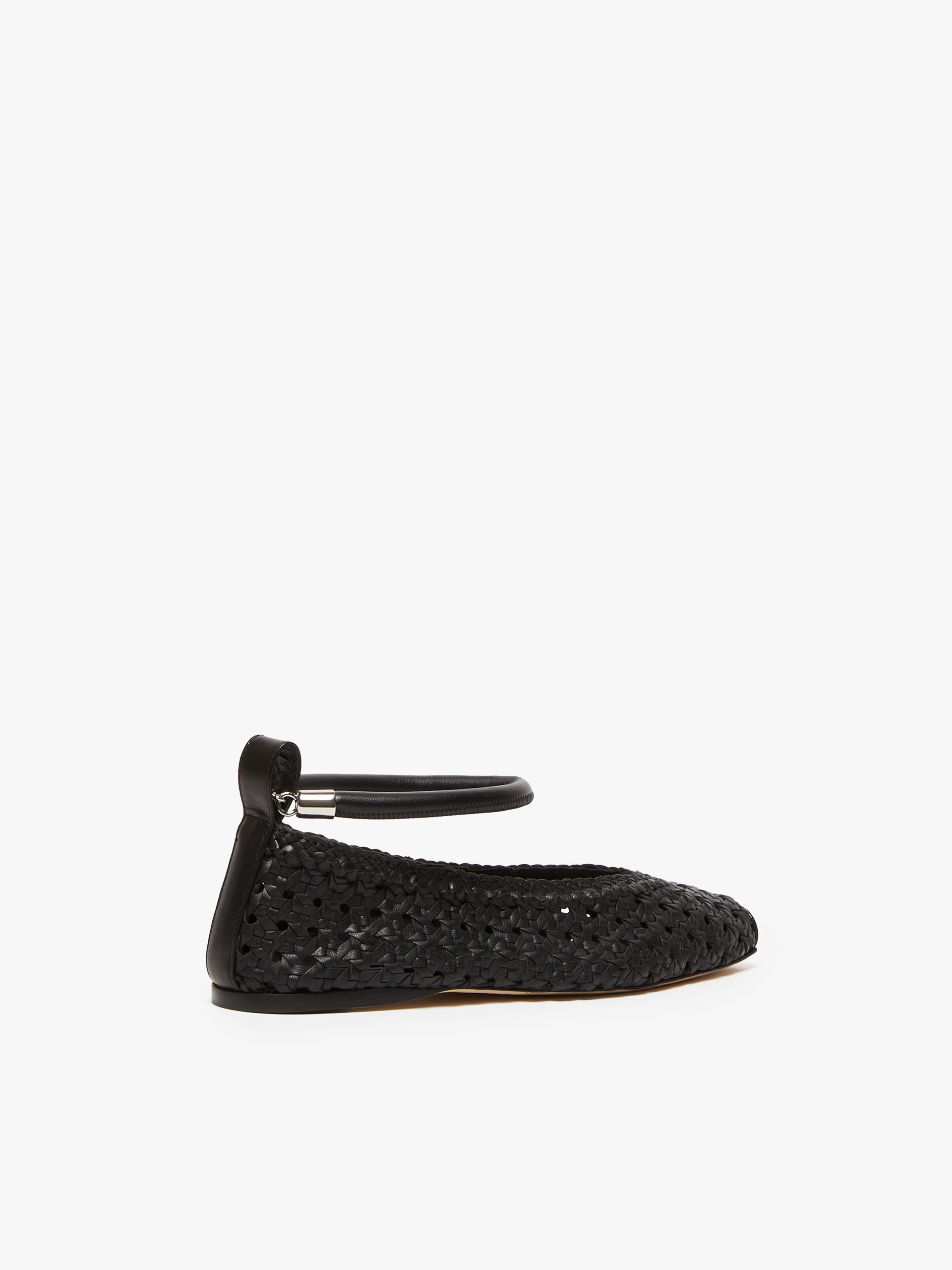 ASSUNTA Woven nappa leather ballet flats - 3