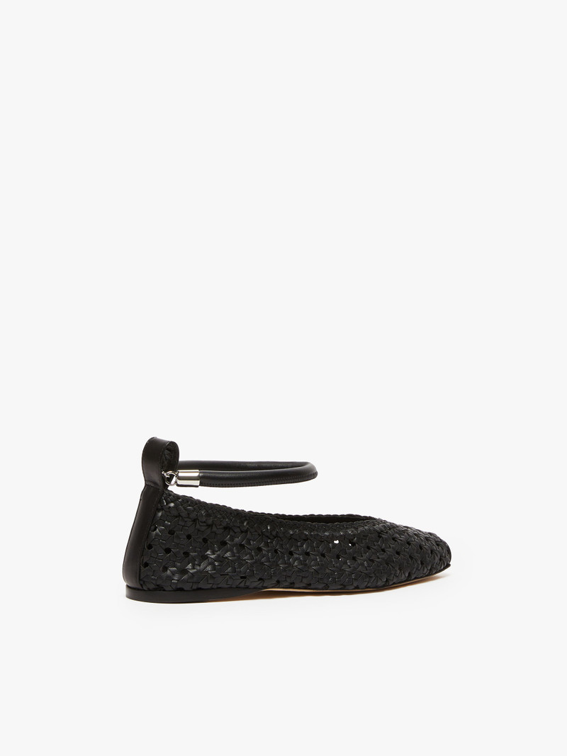 ASSUNTA Woven nappa leather ballet flats 3