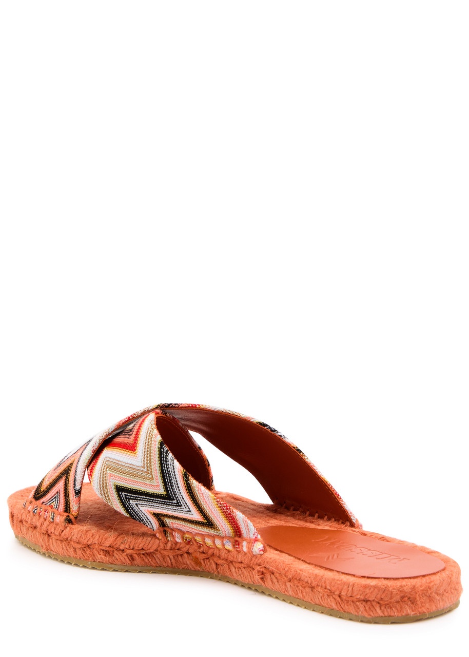 Missoni Harlow Zigzag Lamé Espadrille Sliders - 2