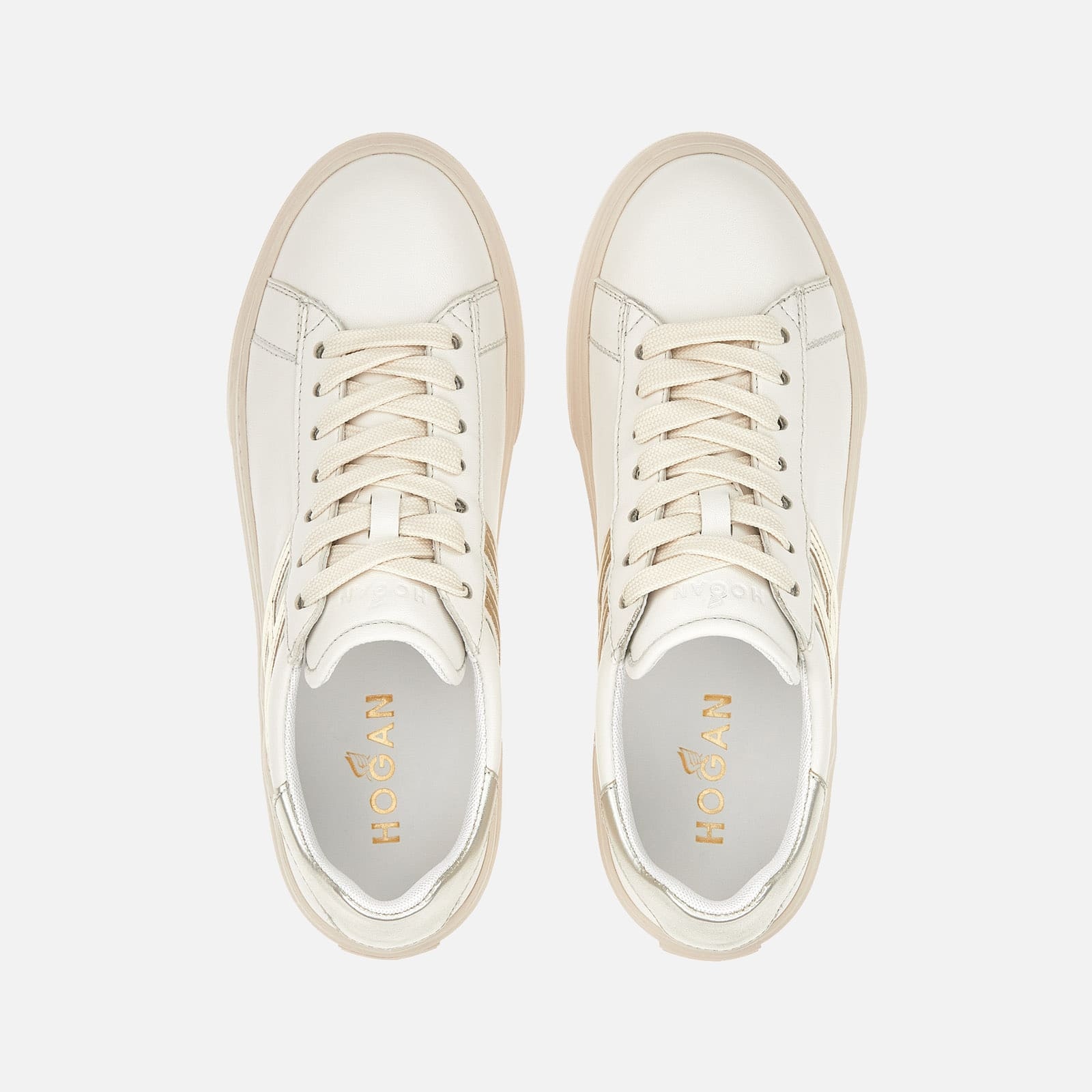 Sneakers Hogan H365 Ivory Gold - 4