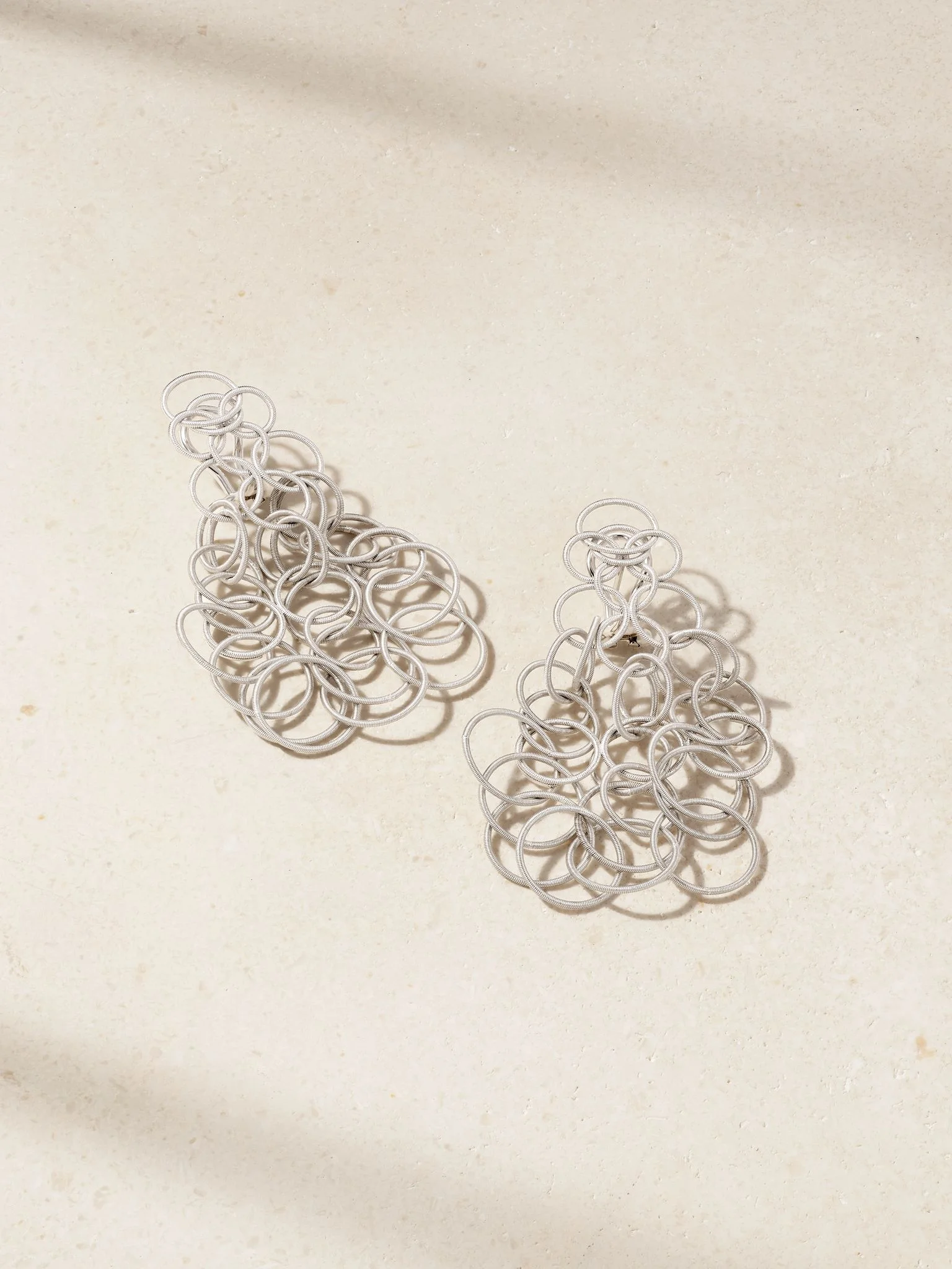 Hawaii 14-karat white gold earrings Silver - 1