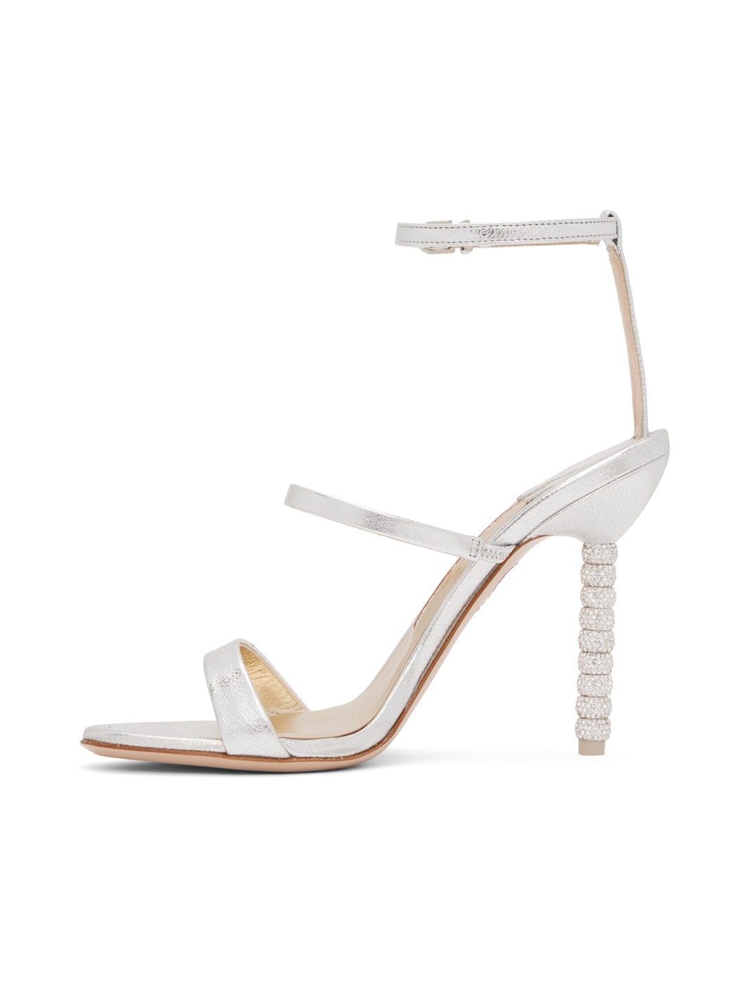 Silver Rosalind Heeled Sandals - 3