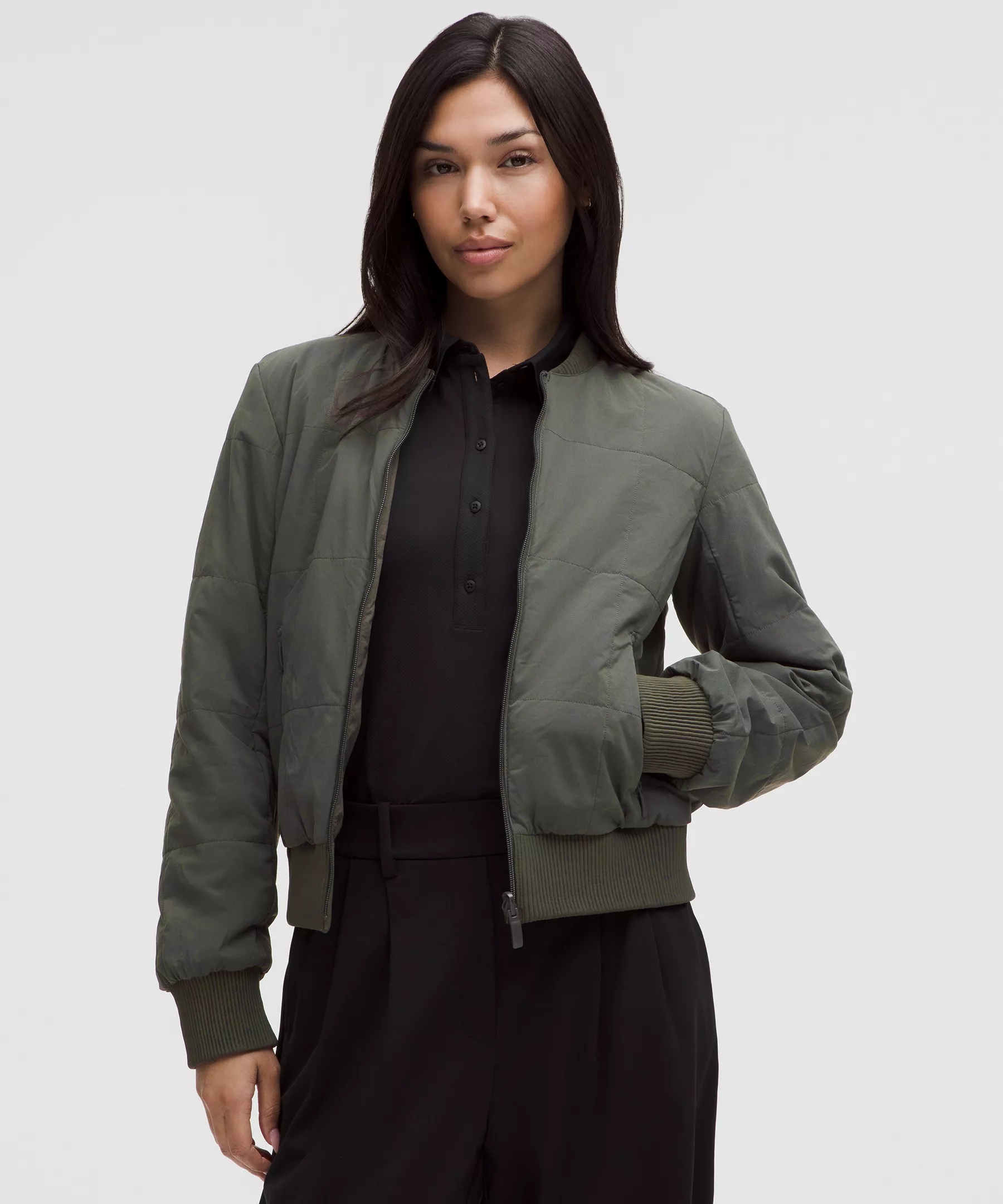 Women's Reversible Insulated Bomber Jacket - 6