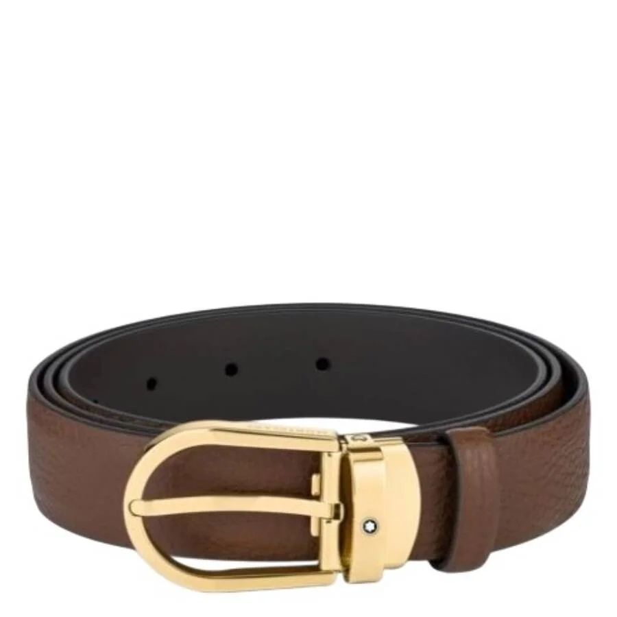 Montblanc Horseshoe Buckle 30 mm Leather Belt - 1