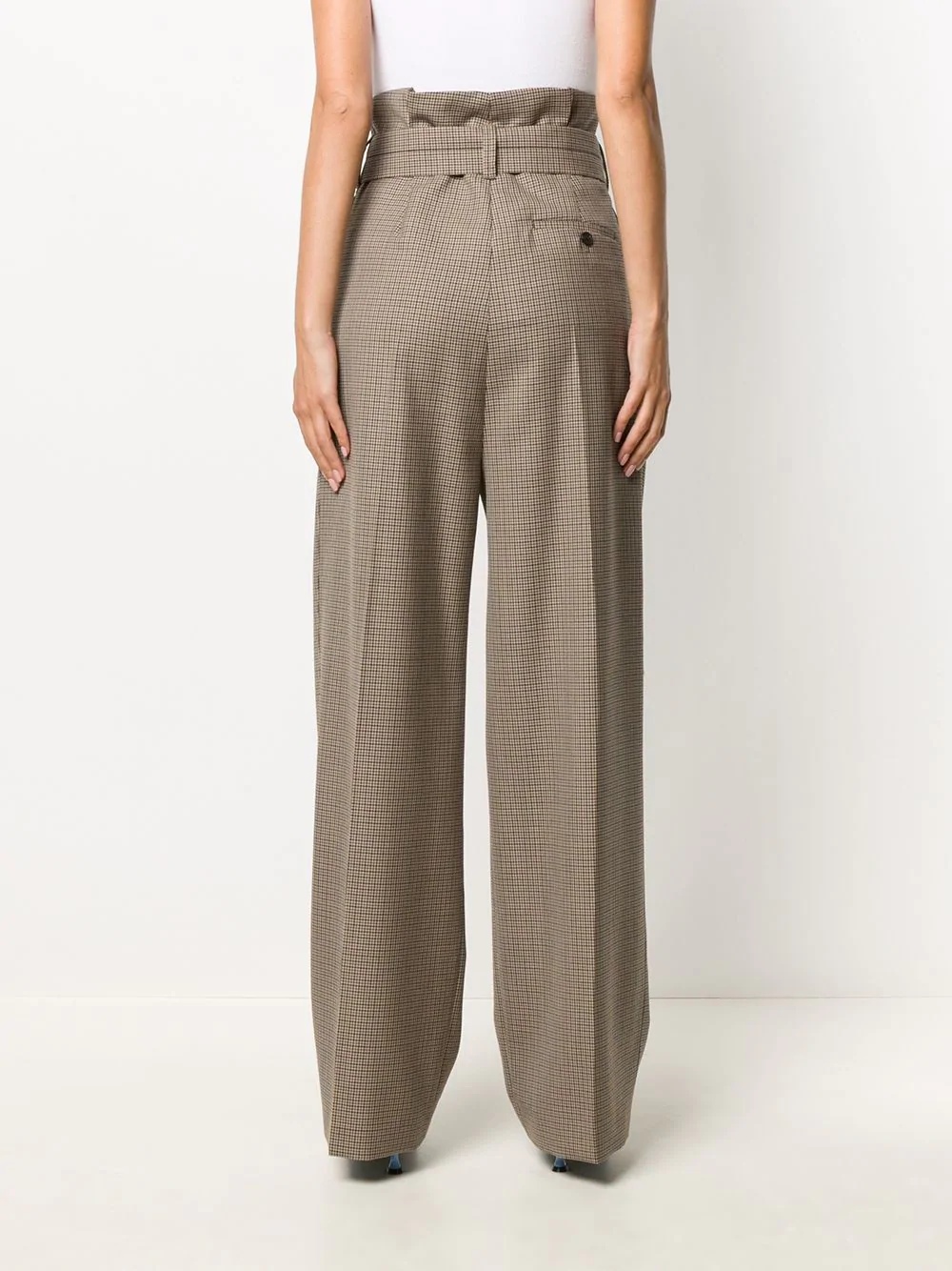 tailored belt wrap trousers - 4