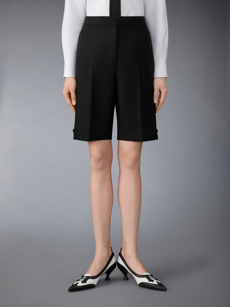 Thom Browne 3-PLY WOOL MOHAIR BERMUDA SHORTS outlook