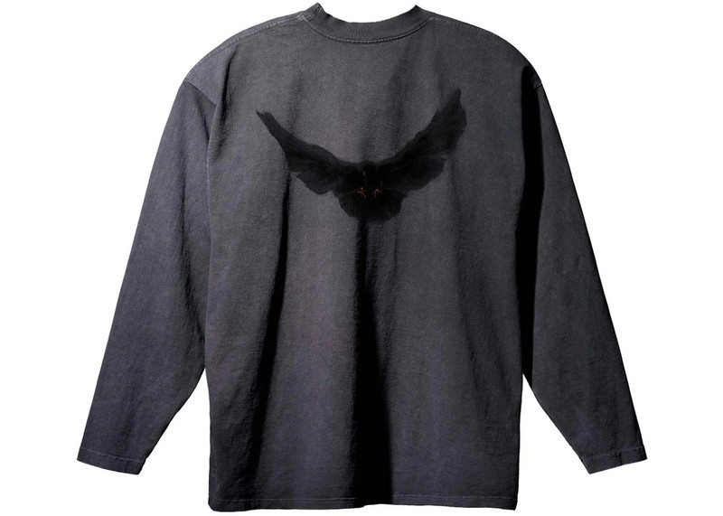 YEEZY Yeezy Gap Dove Longsleeve Tee Washed Black outlook