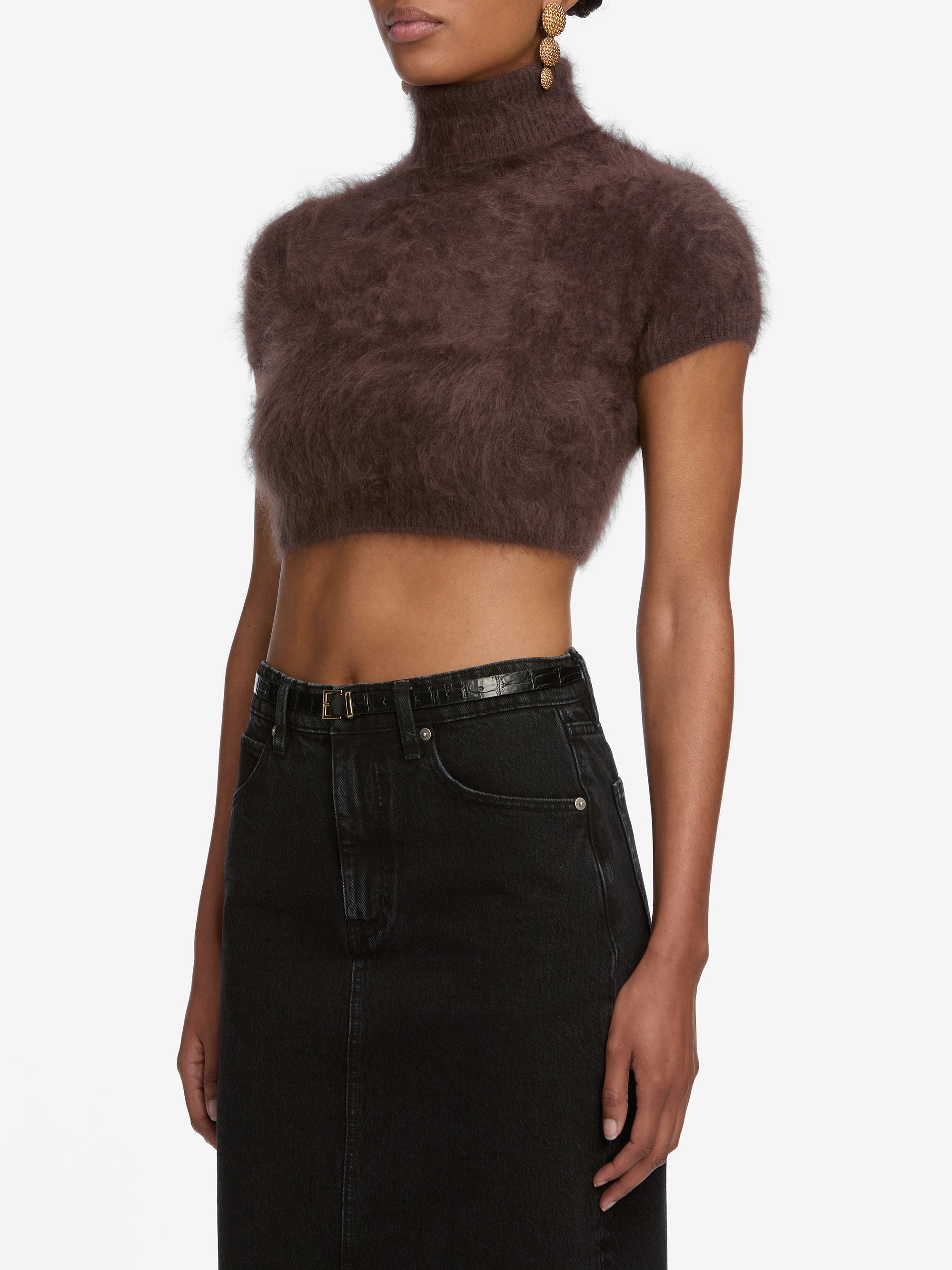 The Teddy Turtleneck in Coffee - 5