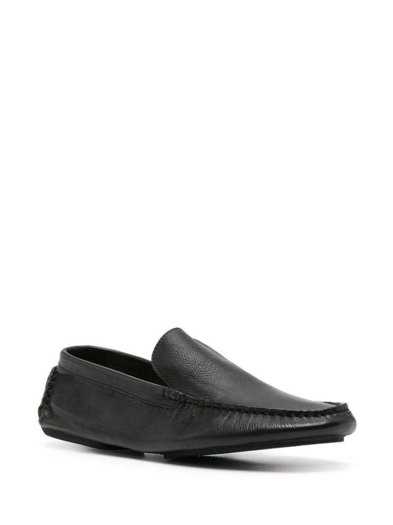 The Row Lucca leather loafers outlook
