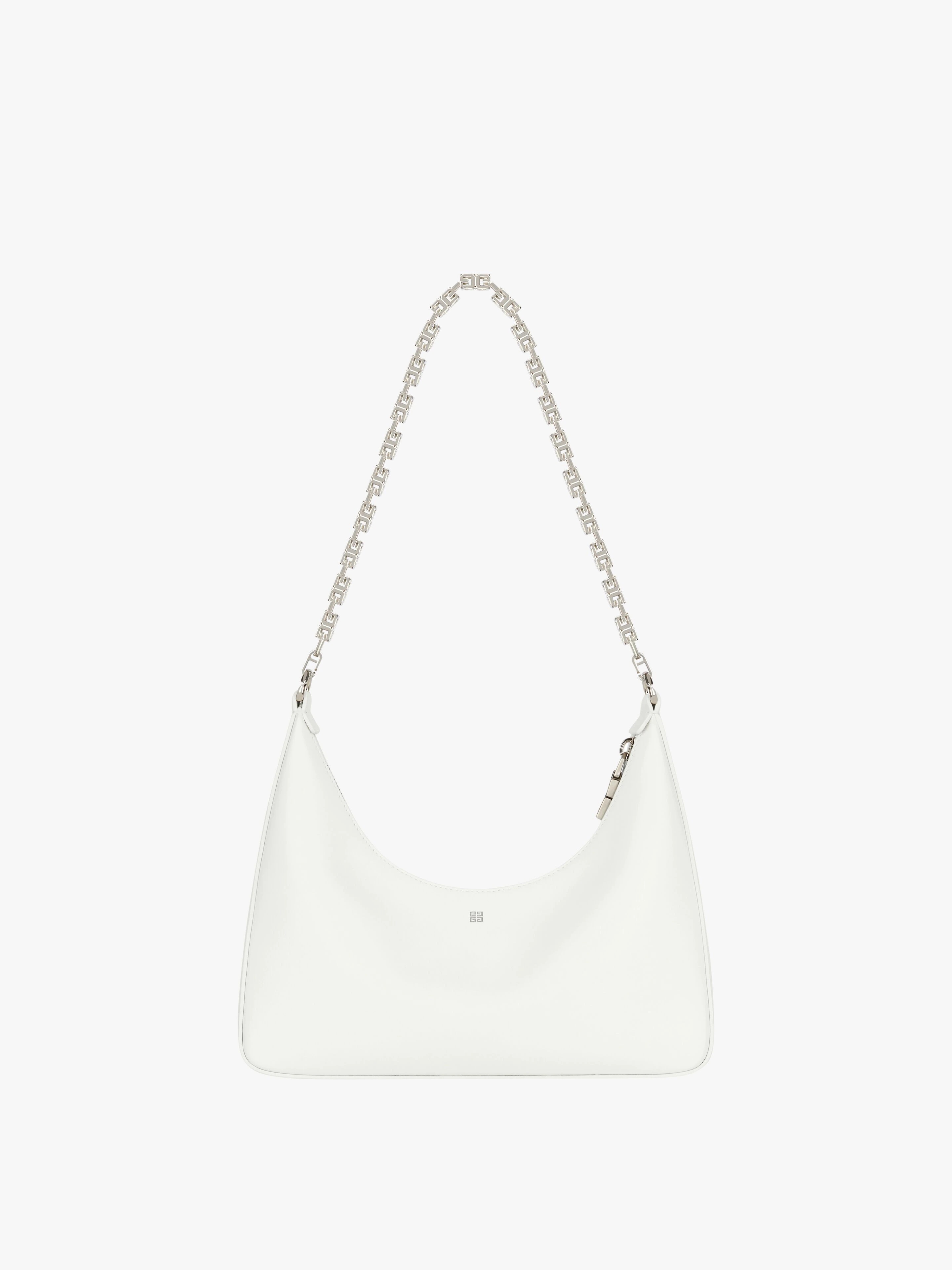 Shop Givenchy Mini Moon Cutout Leather Hobo Bag