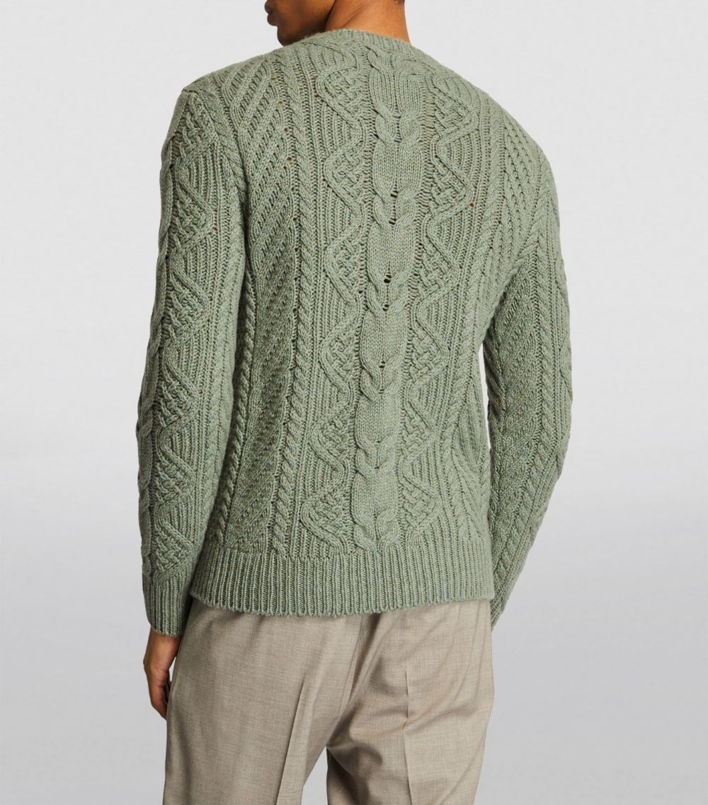 Cashmere Cable-Knit Sweater - 4