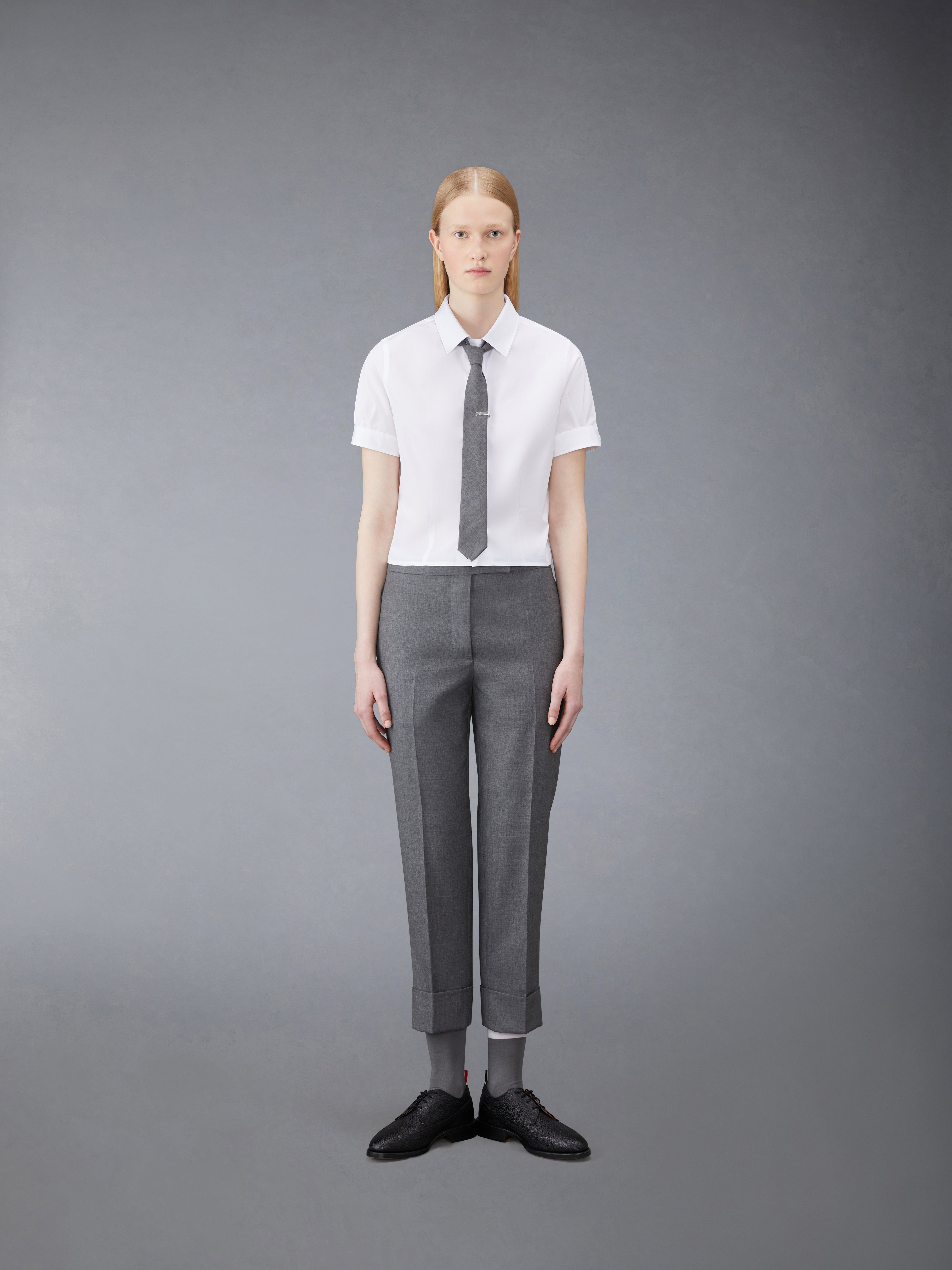 cropped short-sleeve shirt - 3