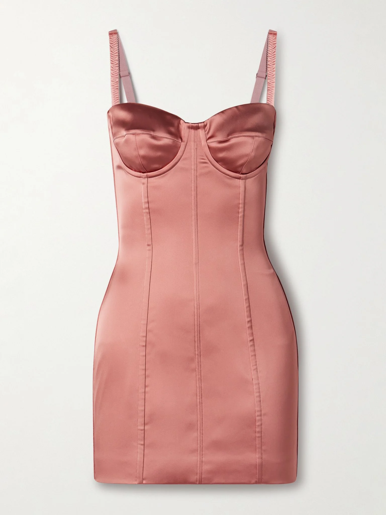 Satin mini dress Pink - 1