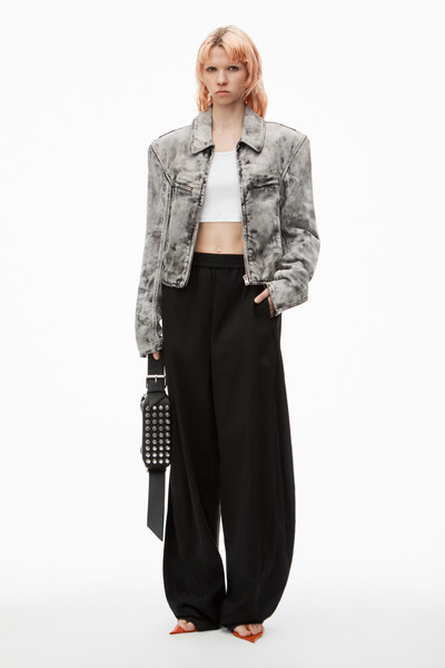 Alexander Wang Piped Track Pants in Cotton Twill outlook