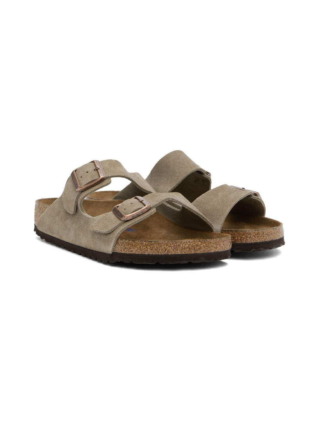 Taupe Regular Arizona Soft Footbed Sandals - 4