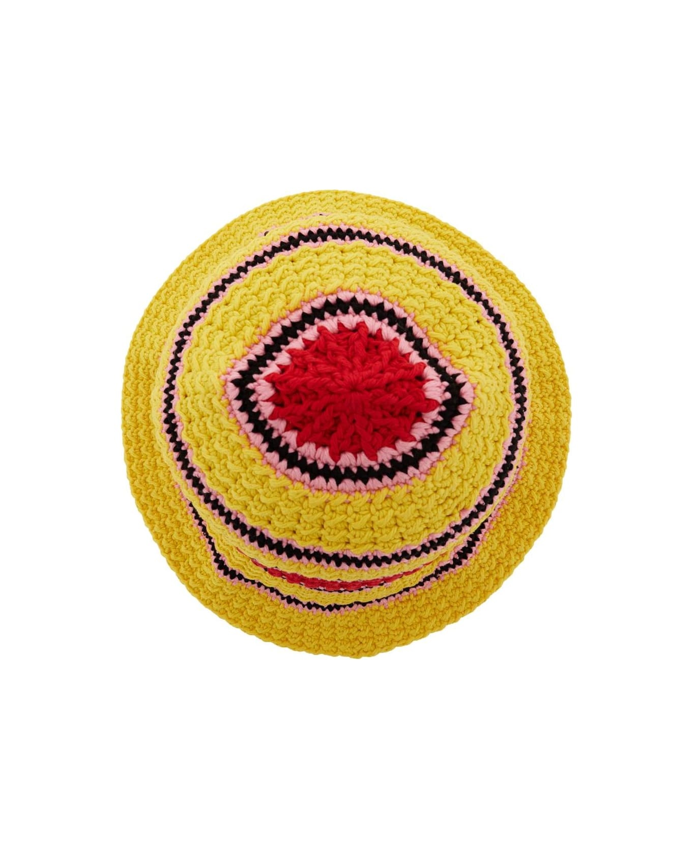 Striped Cotton Crochet Hat - 2