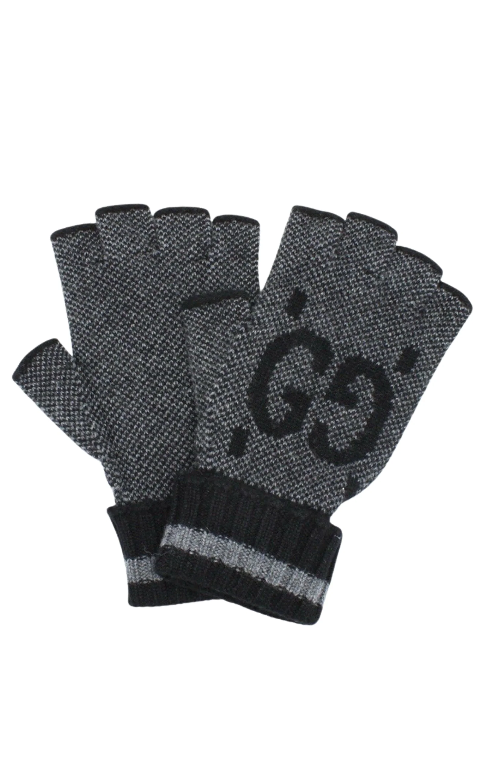 Cashmere GG Fingerless Gloves - 1