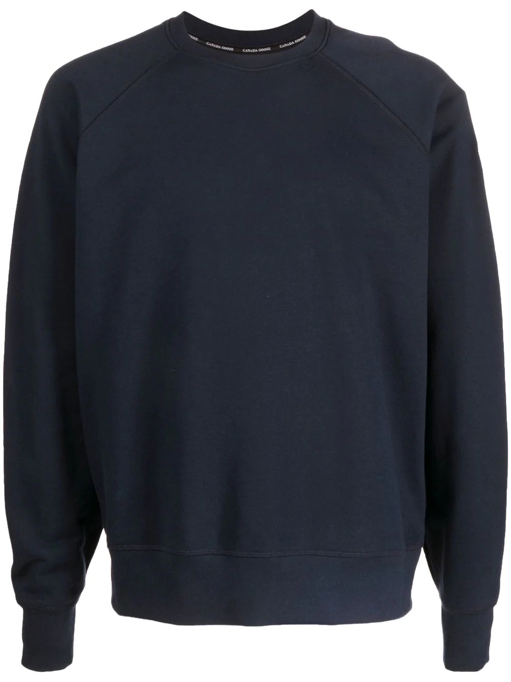 logo-patch crew-neck sweatshirt - 1