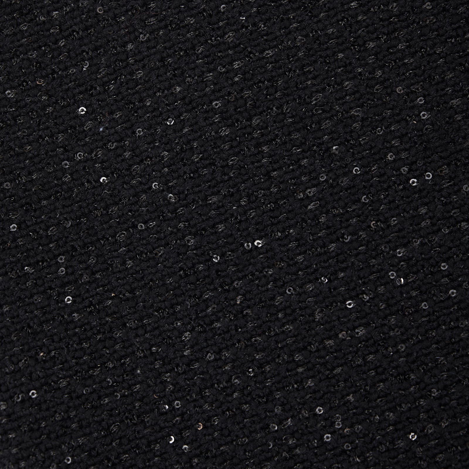 Black Sequin Embellished Knit Trouser - 6