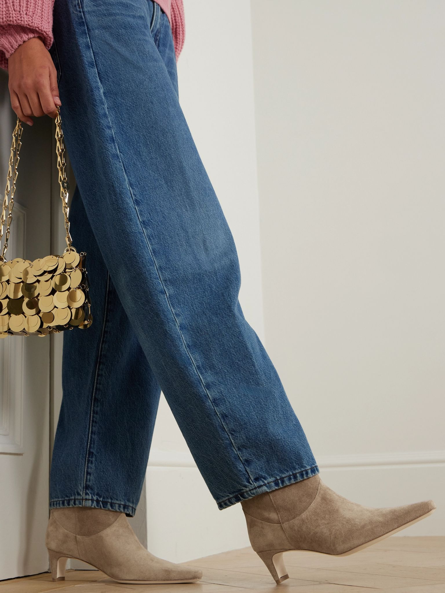 Western Wally suede ankle boots Beige - 2