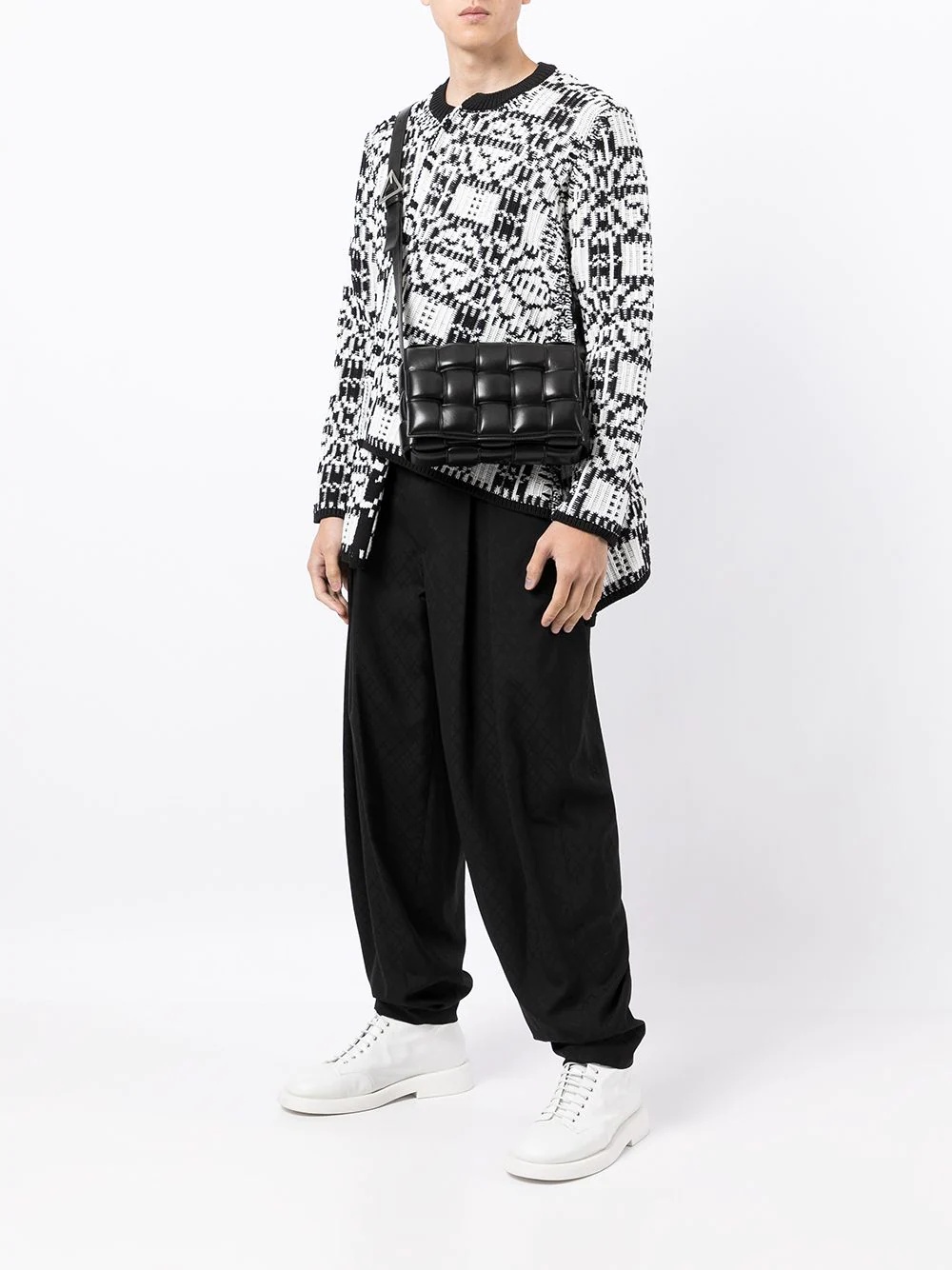 asymmetric rib-knit jumper - 2