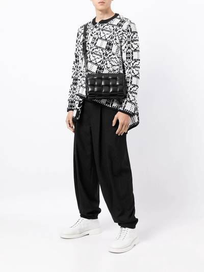 Comme des Garçons Homme Plus asymmetric rib-knit jumper outlook