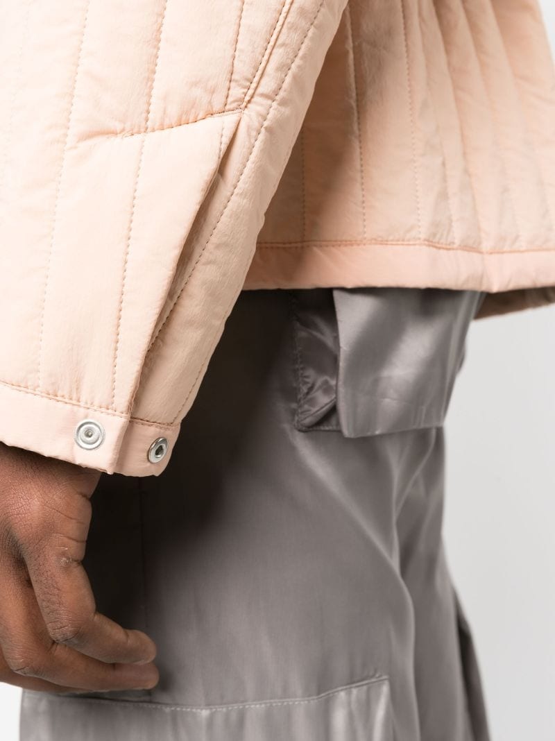 tied-waist quilted jacket - 5