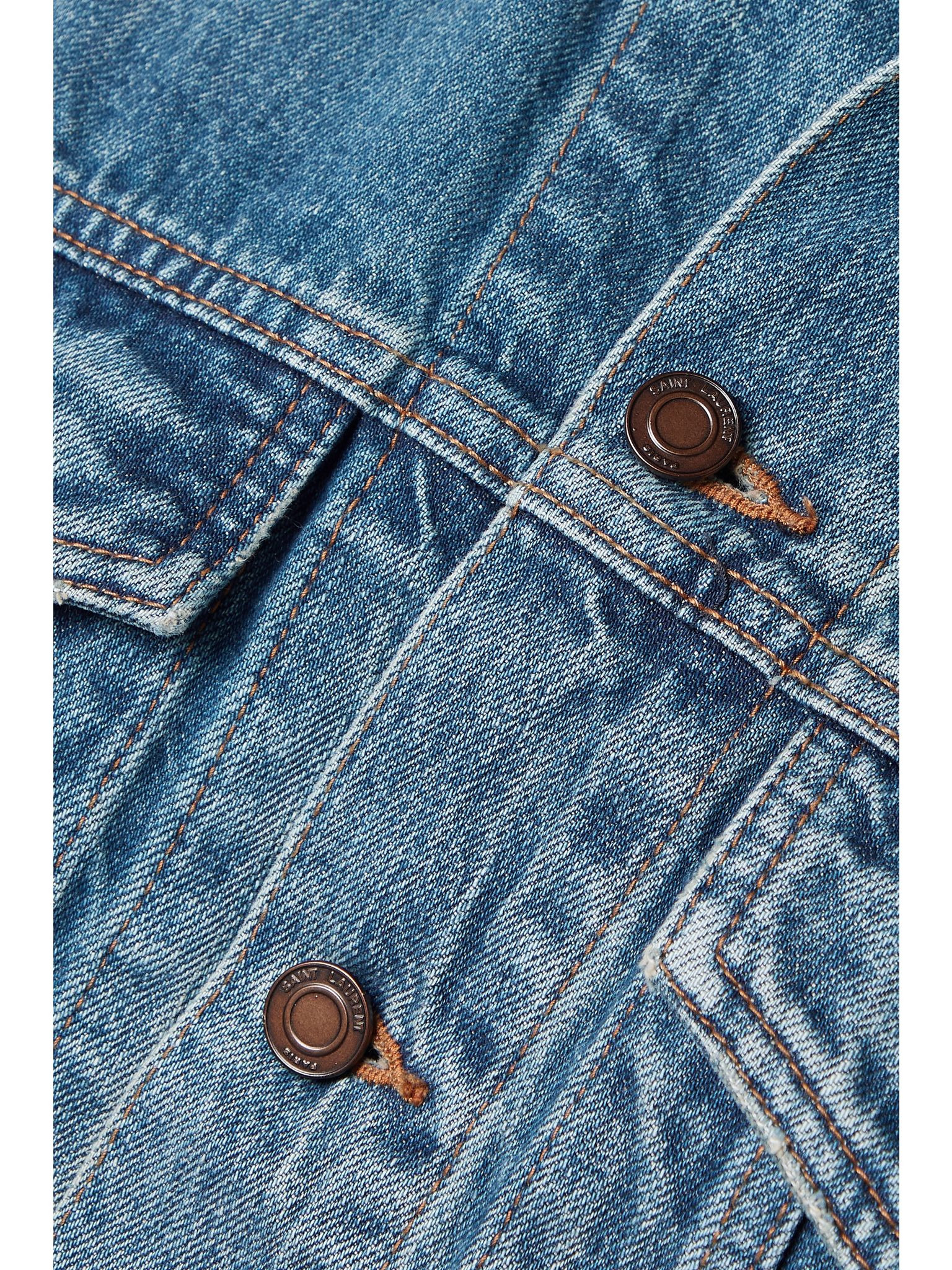 Cropped denim jacket Blue - 4