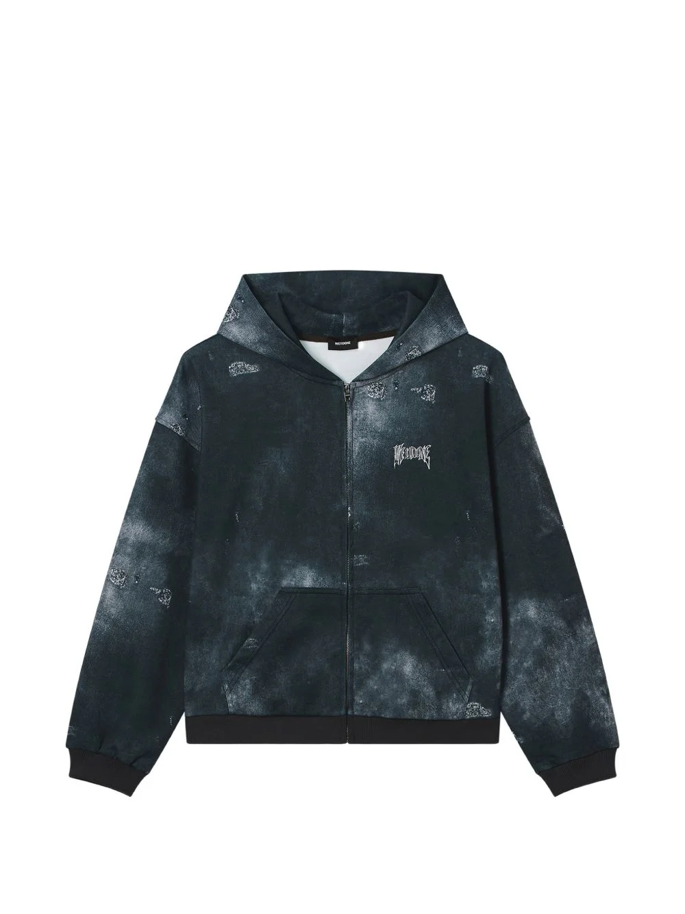 graphic-print zip-up hoodie - 1