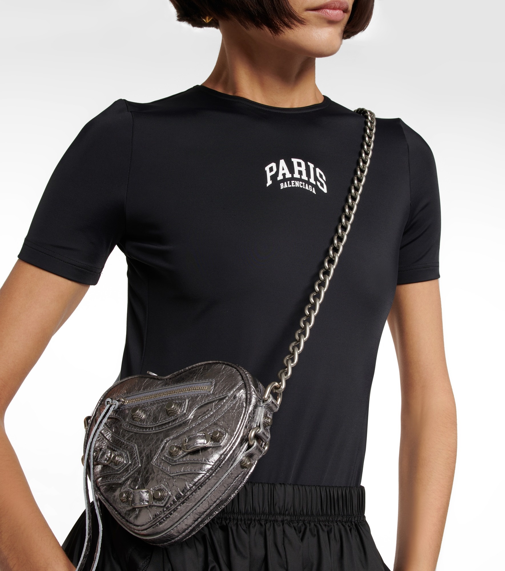 Le Cagole Heart Mini leather crossbody bag - 6