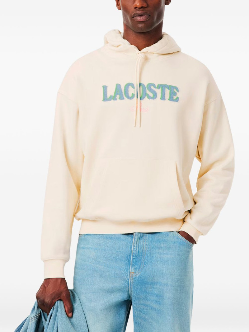 LACOSTE logo hooded sweatshirt outlook