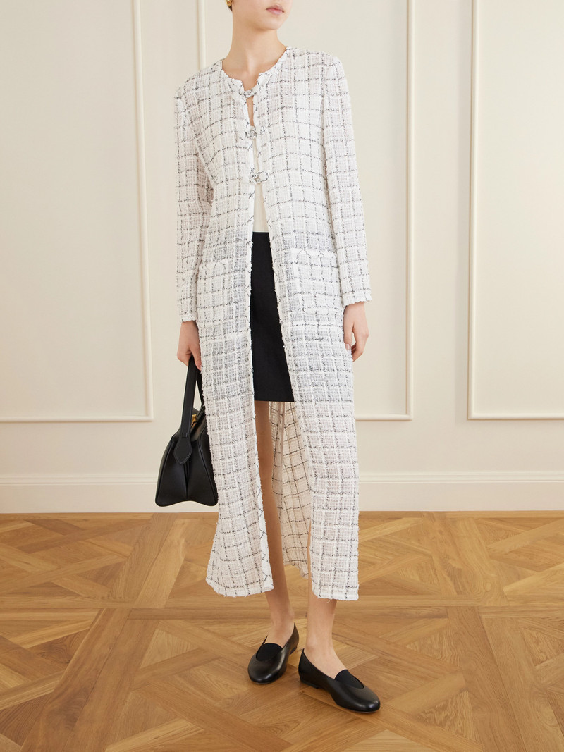 LIBEROWE Agatha Checked Tweed Cotton-blend Coat outlook