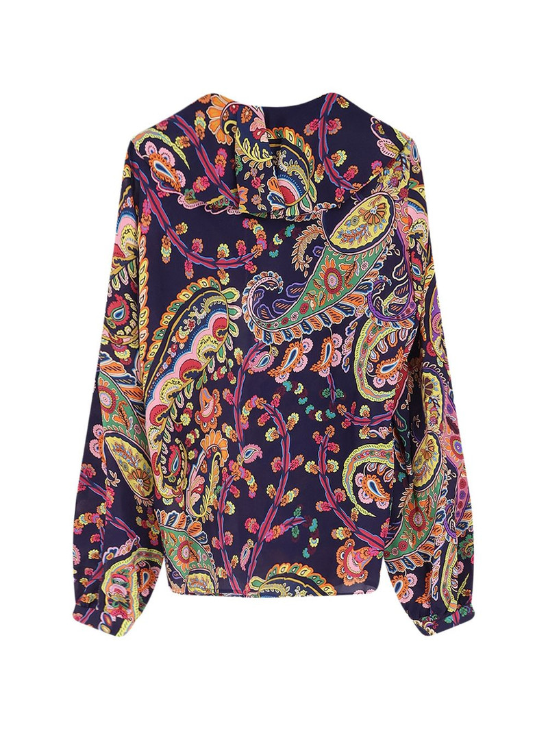 Etro ruffled paisley blouse outlook
