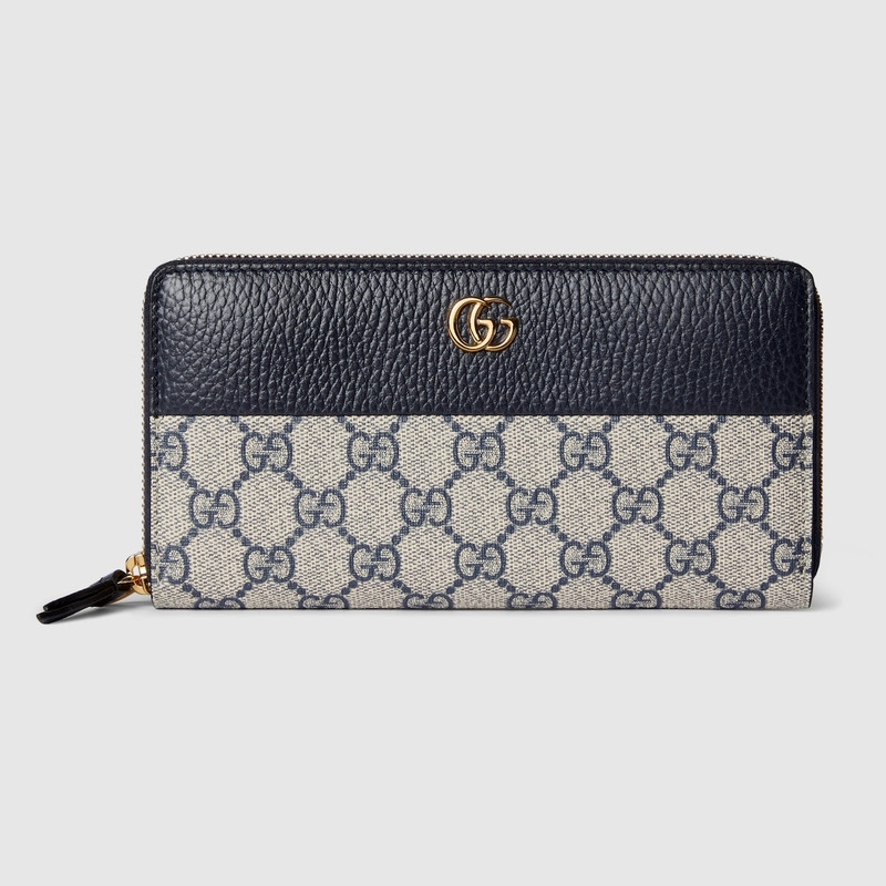 GG Marmont bi-color zip around wallet 1