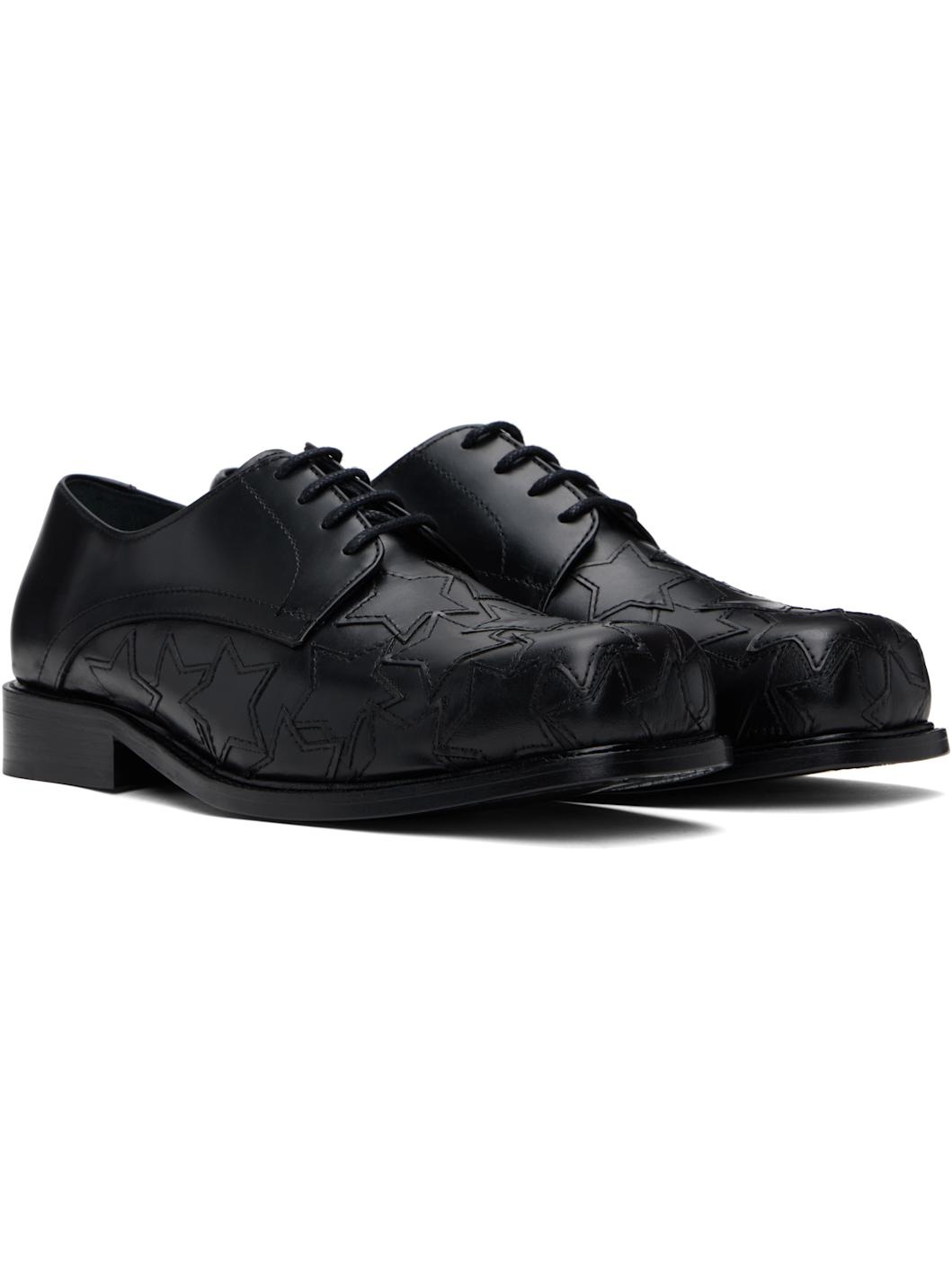 Black Star Square Toe Derbys - 4