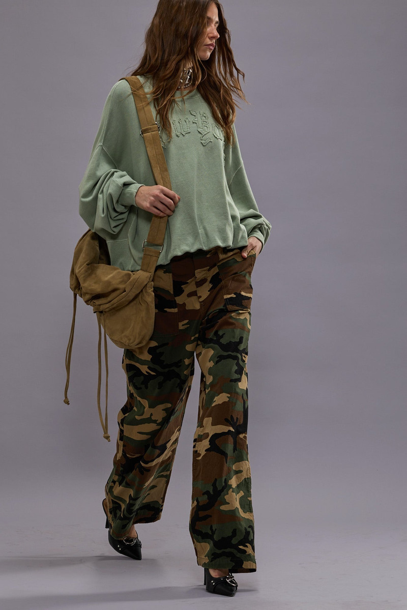 R13 WIDE LEG UTILITY PANT outlook