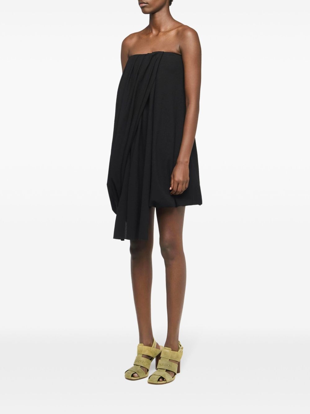 draped mini dress - 3