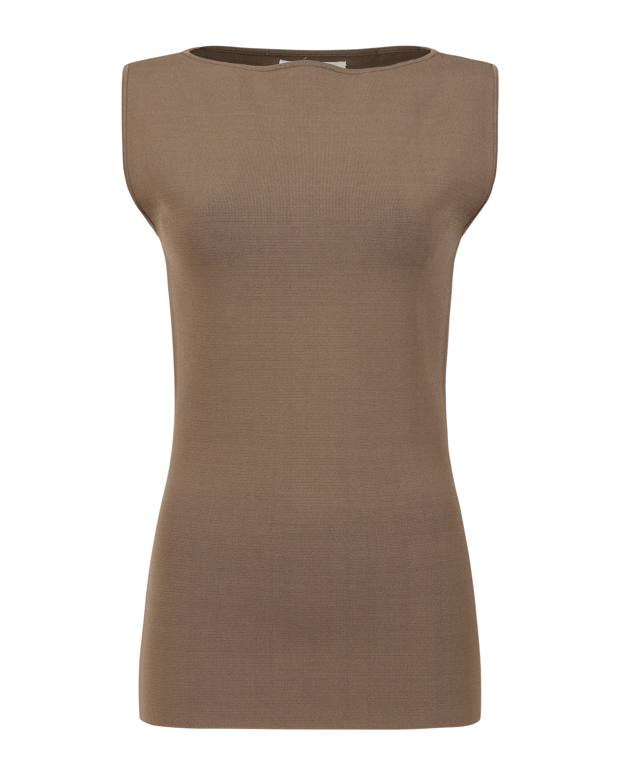 BOAT NECK TOP TAN - 5