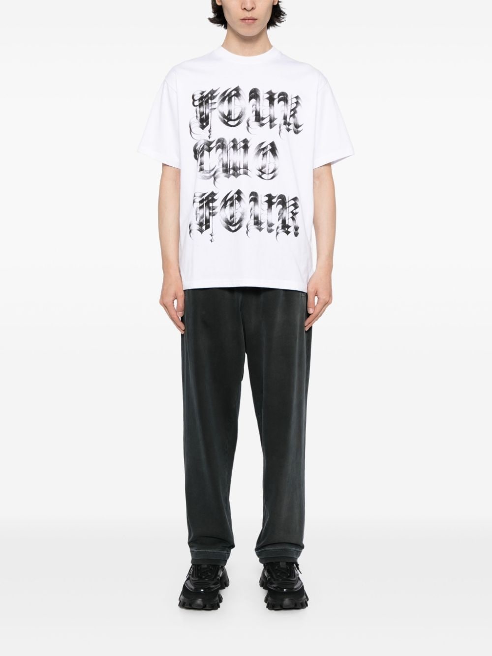 logo-print cotton T-shirt - 2