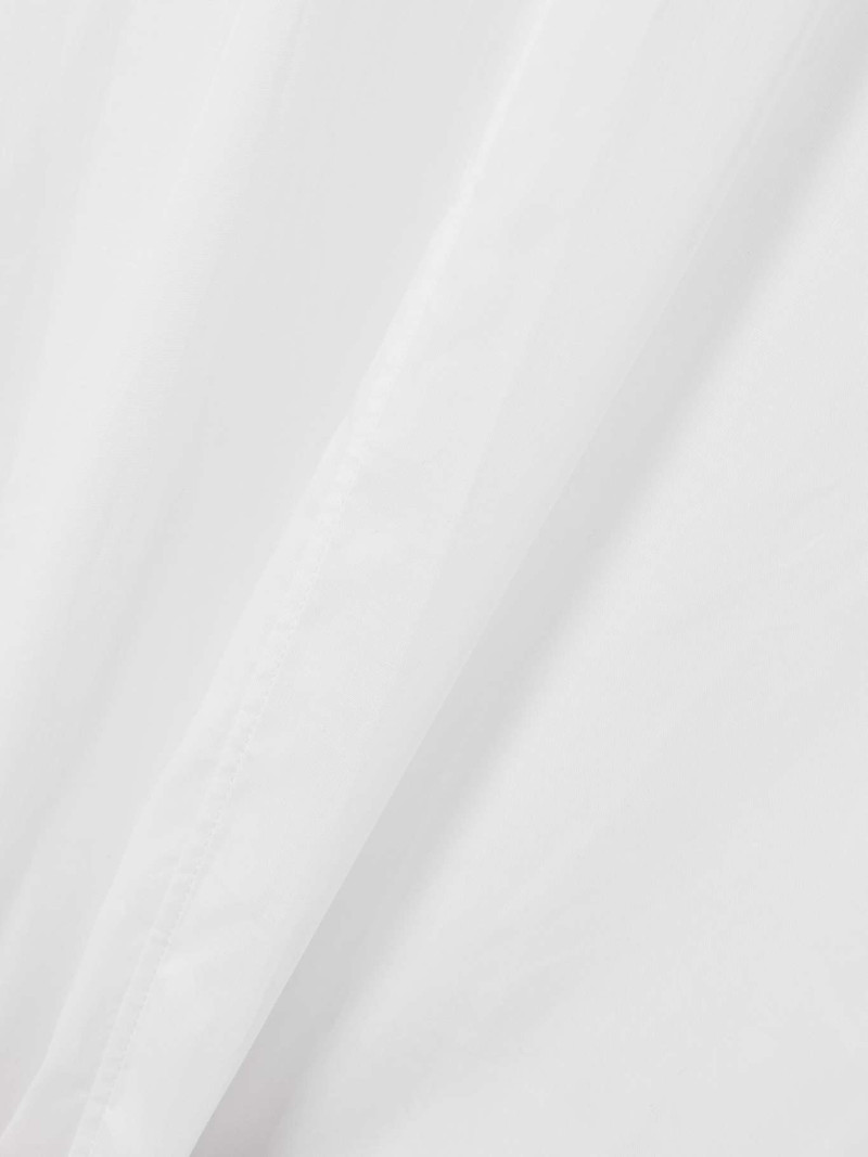 Cape-effect cotton-poplin maxi dress 4