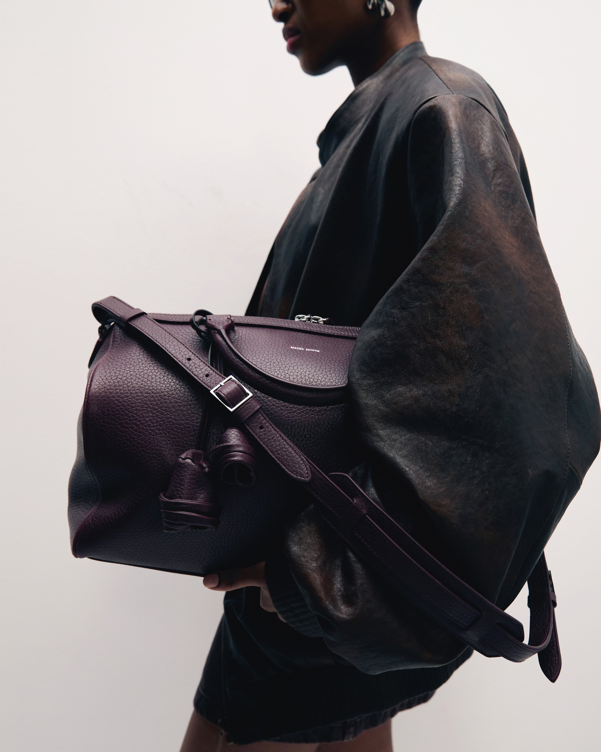 Varsovia bag in burgundy leather - 6