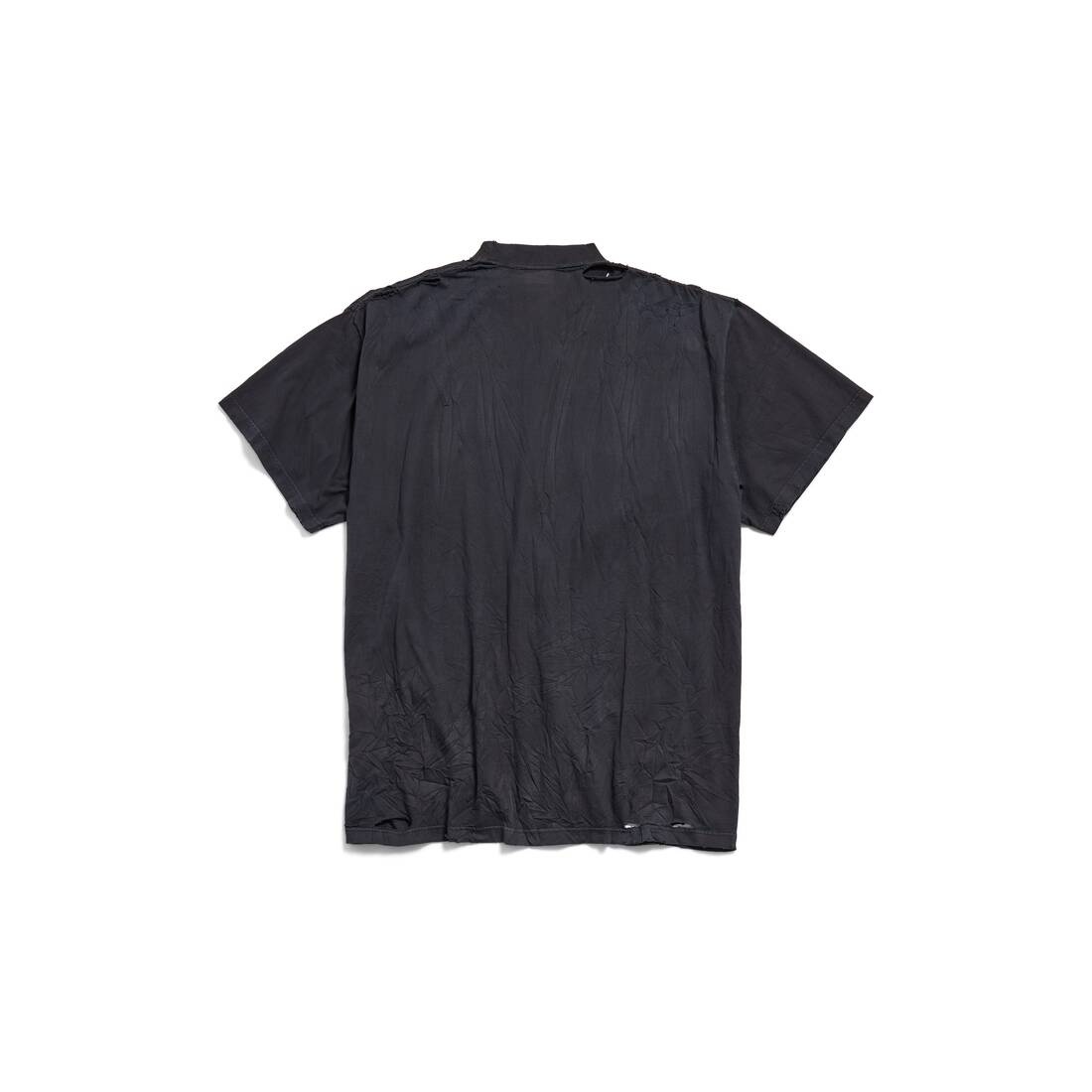 Men's Planet Earth T-shirt Oversized in Black - 6