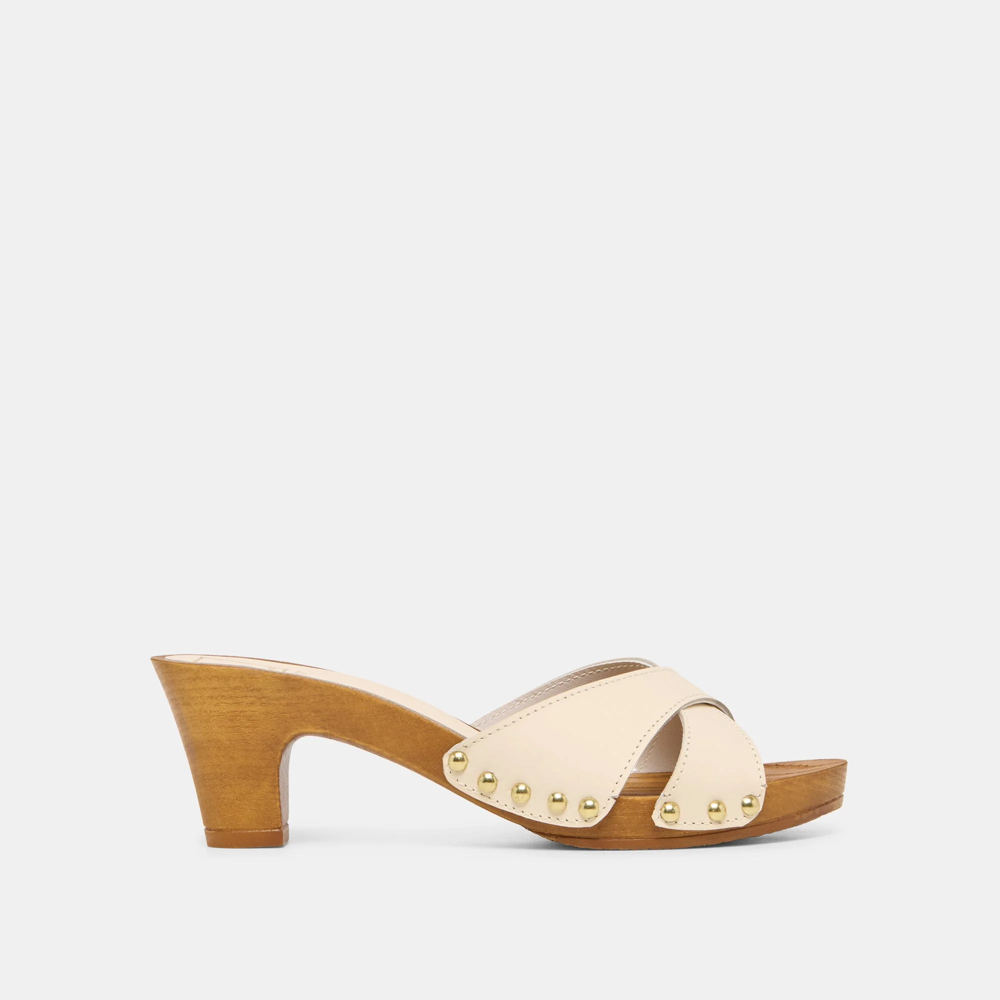 AVERIE HEELS BONE LEATHER - 1