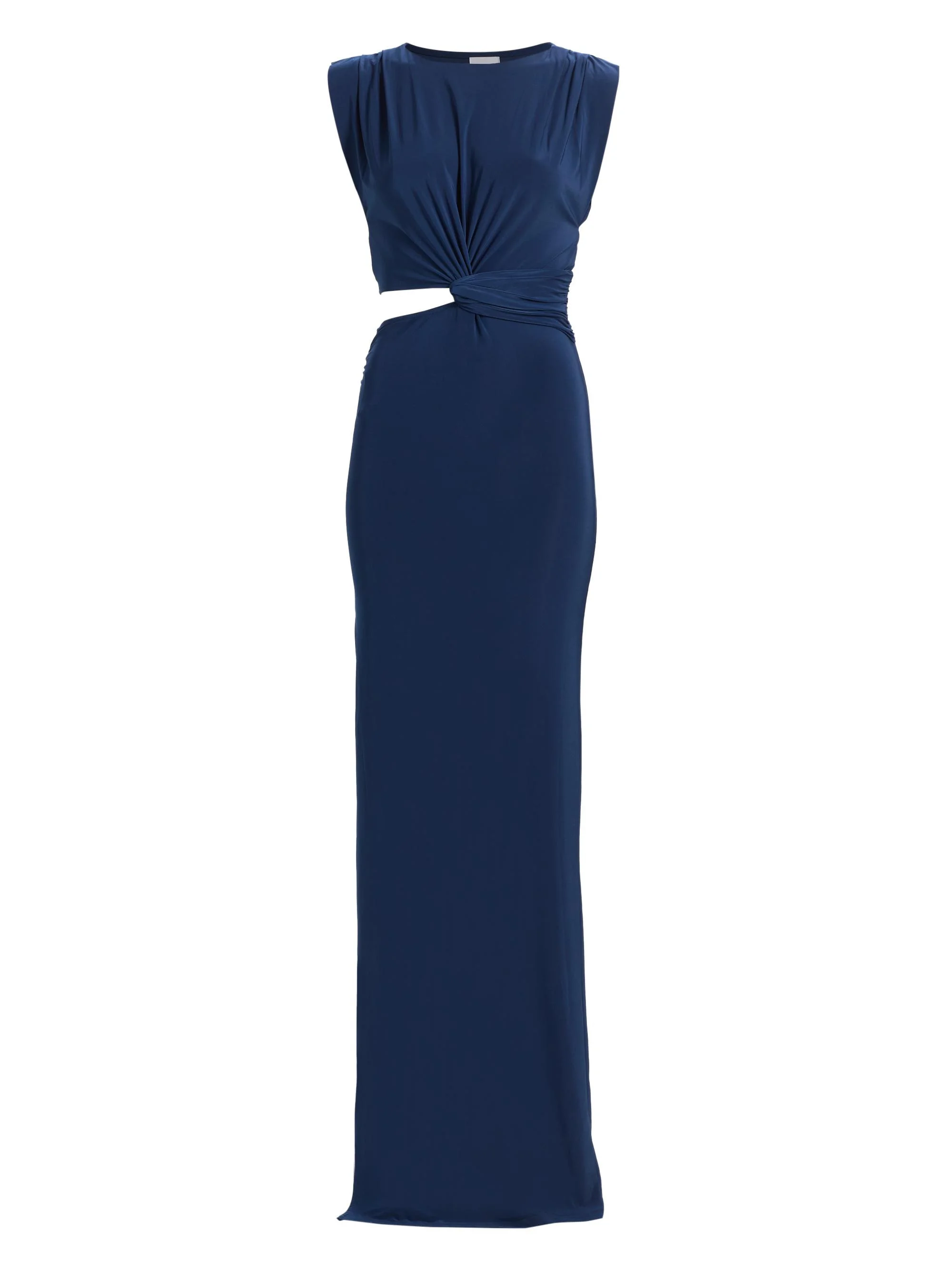 Women's Yvette Draped Cut-Out Maxi Dress - Navy - 1